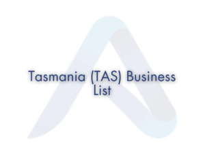 Tasmania B2b List – TAS Business List 2025