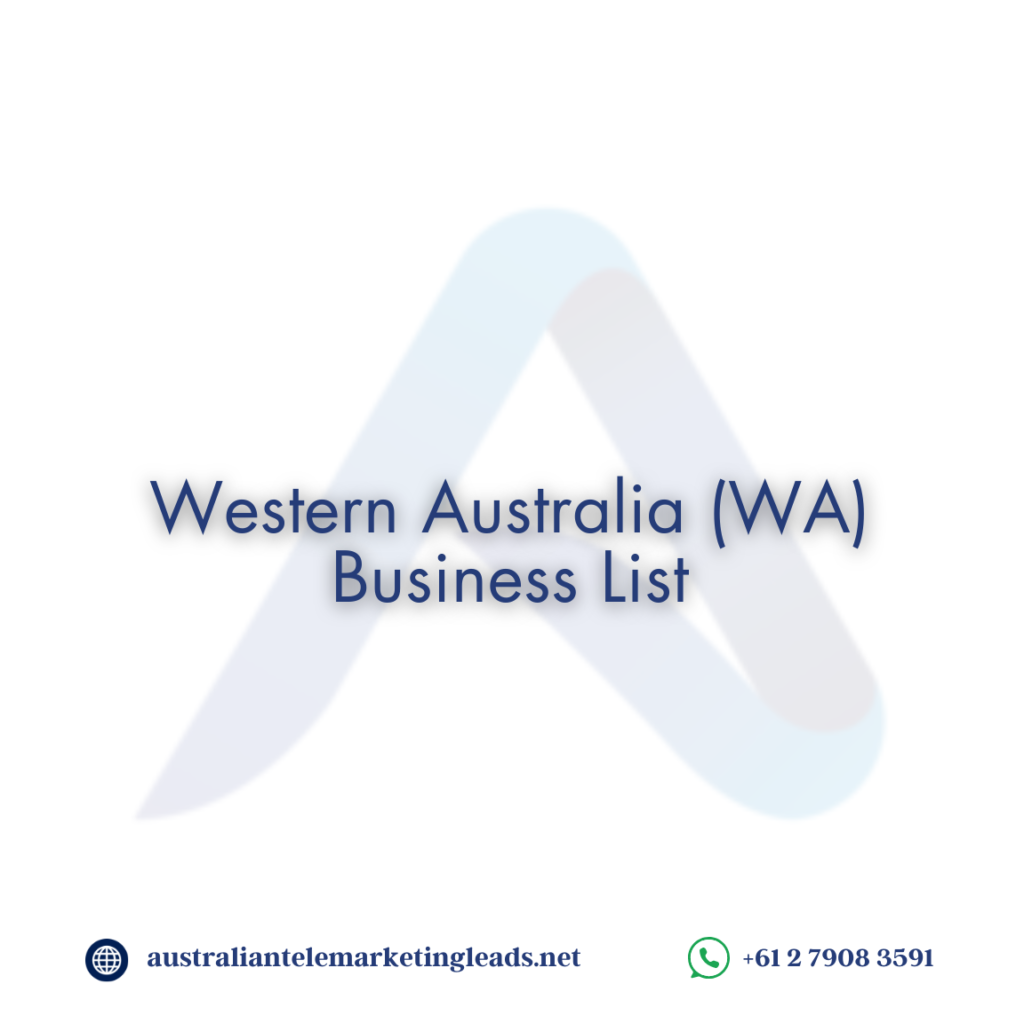 Best [2025] Western Australia Business List - WA B2B Database