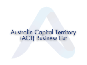 Australian Capital Territory Business List 2025