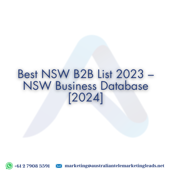 Best NSW B2B List 2024 – NSW Business Database [2024]