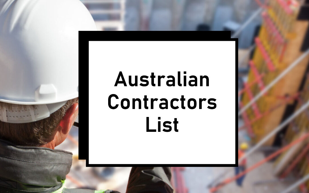 List of Australian Contractors