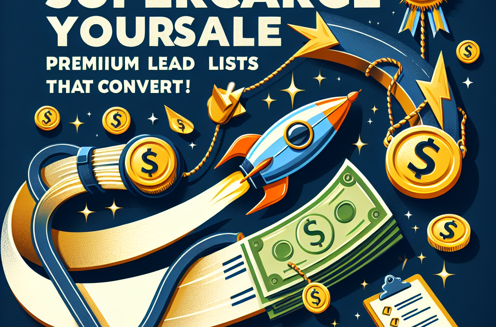 Supercharge Your Sales: Premium Lead Lists That Convert!