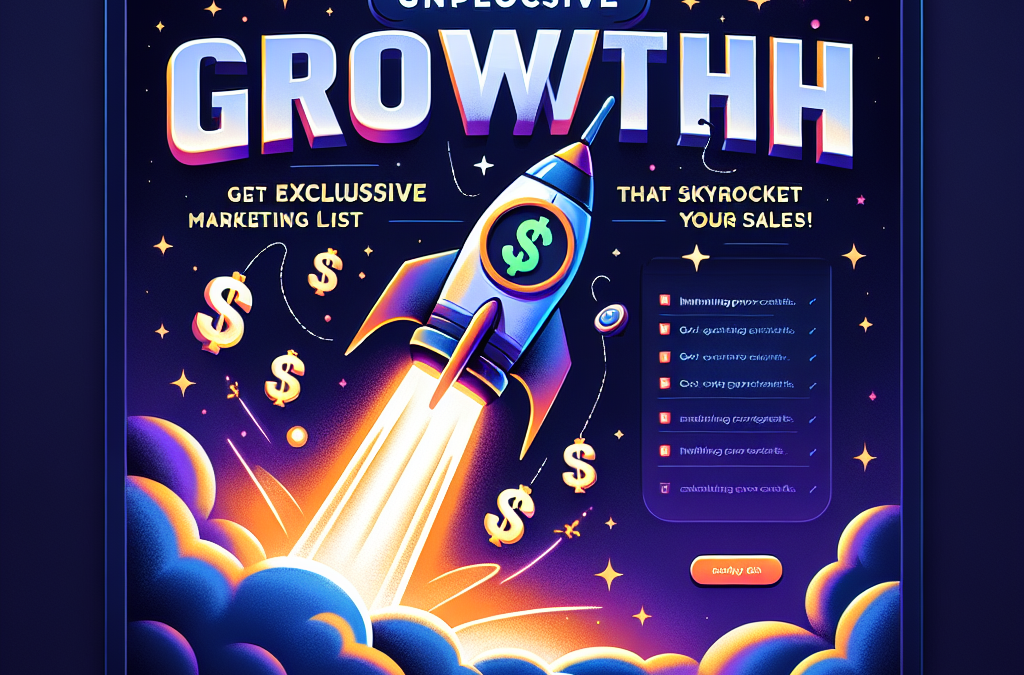 Unlock Explosive Growth: Get Exclusive Marketing Lists That Skyrocket Your Sales!