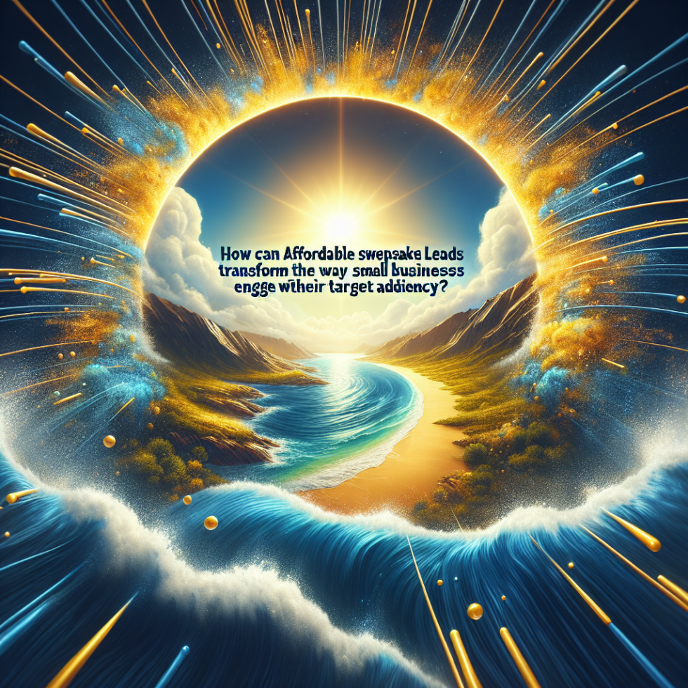 How Can Affordable Sweepstakes Leads Transform The Way Small Businesses