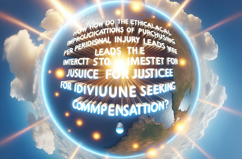 How do the ethical implications of purchasing personal injury leads intersect with the pursuit of justice for individuals seeking compensation?