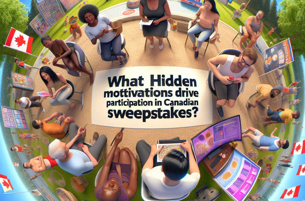 What hidden motivations drive participation in Canadian sweepstakes?