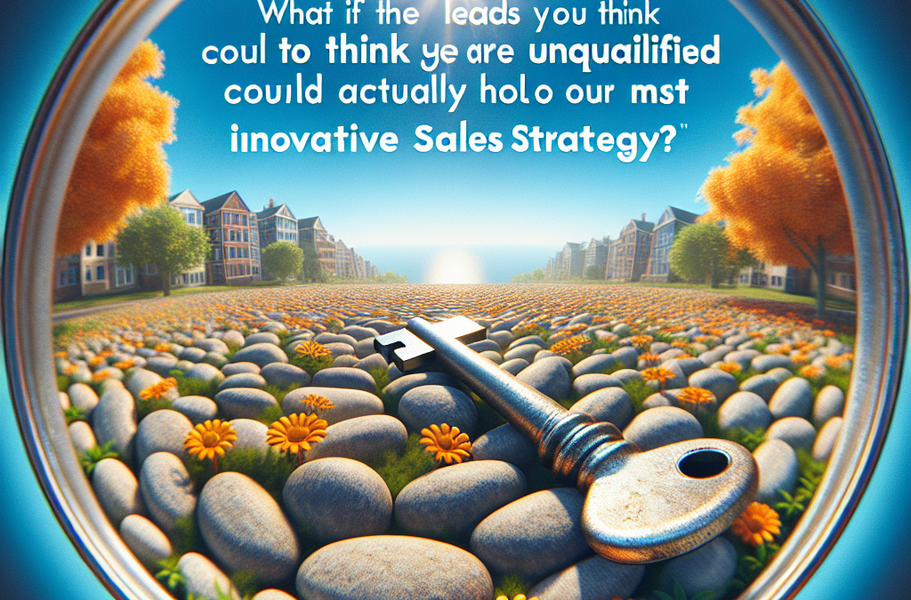 What if the leads you think are unqualified could actually hold the key to your most innovative sales strategy?