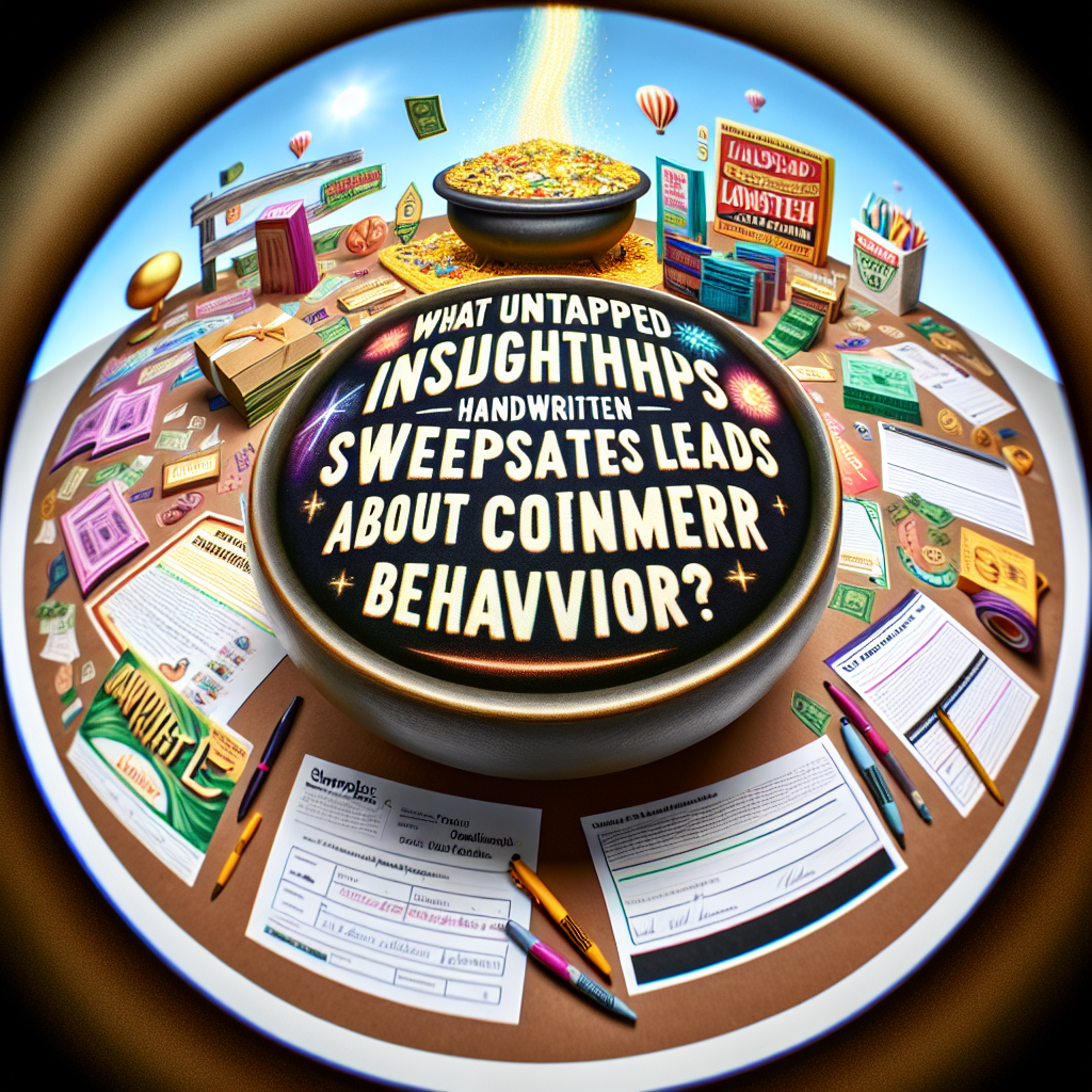 Handwritten sweepstakes leads