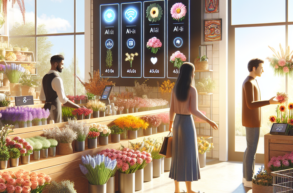 How can AI-driven customer interactions enhance a florist’s ability to anticipate and fulfill seasonal demand while personalizing the shopping experience?