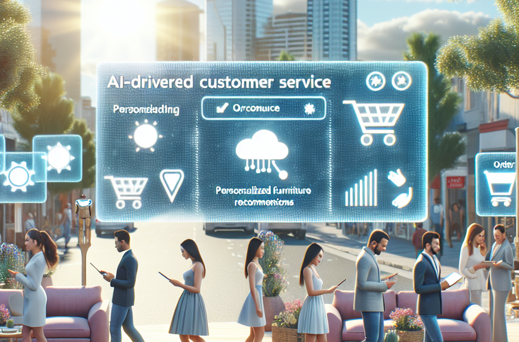 How can AI-driven customer service transform the shopping experience for furniture customers, making personalized recommendations while streamlining order management?