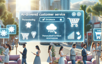 How can AI-driven customer service transform the shopping experience for furniture customers, making personalized recommendations while streamlining order management?